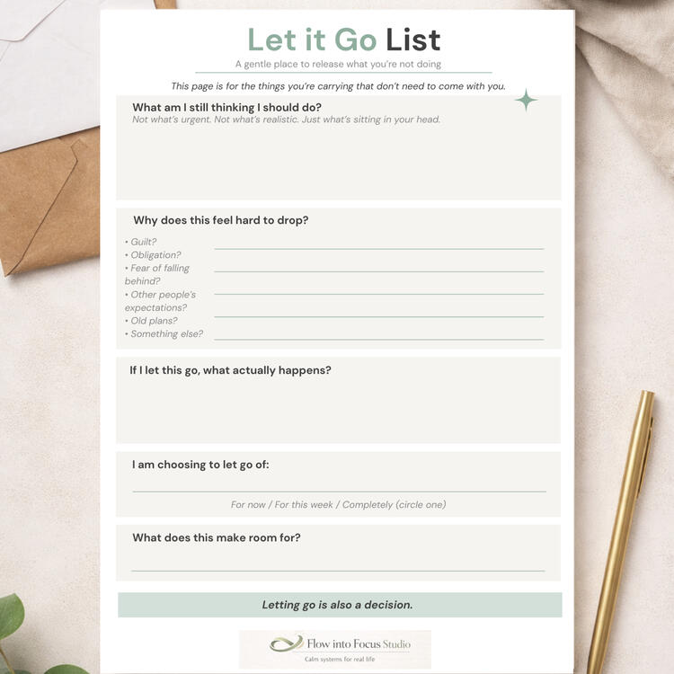 Let It Go List