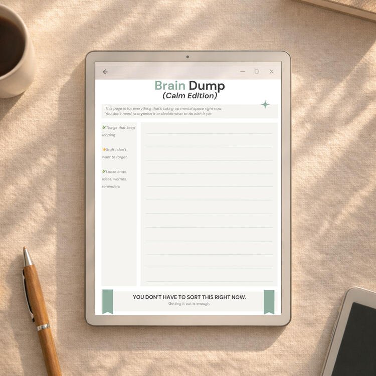 Brain Dump (Calm edition)
